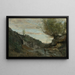 a Torrent in the Abruzzi - Jean-Baptiste-Camille Corot — framed artwork on a wall