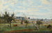 Un Pueblo de los Alrededores de Mantes - Jean-Baptiste-Camille Corot — vista de la obra