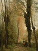 Un camino bajo los árboles en primavera - Jean-Baptiste-Camille Corot — vista de la obra