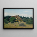 Una granja en Saint-Martin-du-Bon-Fossé cerca de Saint-Lô - Jean-Baptiste-Camille Corot — cuadro enmarcado en la pared