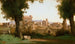 Vista de los jardines Farnèse, Roma - Jean-Baptiste-Camille Corot — vista de la obra