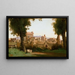 Vista de los jardines Farnèse, Roma - Jean-Baptiste-Camille Corot — cuadro enmarcado en la pared