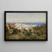 Vista de Génova - Jean-Baptiste-Camille Corot — cuadro enmarcado en la pared