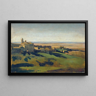 JeanBaptisteCamille Corot - View of Marino in the Alban Mountains in the Early Morning.webp