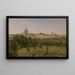 Vista de Roma desde el Monte Pincio - Jean-Baptiste-Camille Corot — cuadro enmarcado en la pared