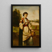 Woman with a Water Jug - Jean-Baptiste-Camille Corot — framed artwork on a wall