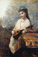 Joven muchacha con la mandolina - Jean-Baptiste-Camille Corot — vista de la obra
