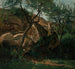 Young shepherd among rocks, Fontainebleau forest - Jean-Baptiste-Camille Corot — artwork view