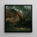 Young shepherd among rocks, Fontainebleau forest - Jean-Baptiste-Camille Corot — framed artwork on a wall