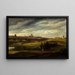 Vista de París tomada desde las alturas de Gentilly - Jean-Baptiste-Gabriel Langlac — cuadro enmarcado en la pared