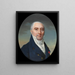 Retrato de Antoine Roy - Jean-Baptiste-Jacques Augustin — cuadro enmarcado en la pared