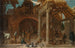 Un cuerpo de guardia en las ruinas de una iglesia - Jean-Baptiste Blanchard — vista de la obra