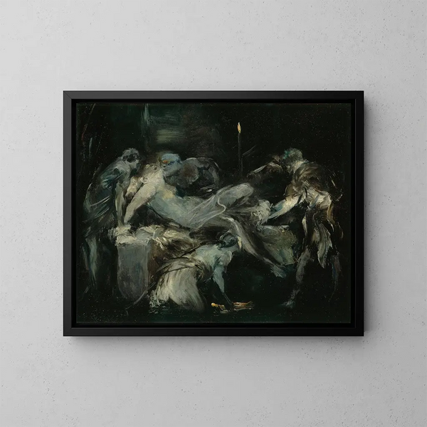 Escena de parto - Jean-Baptiste Carpeaux — cuadro enmarcado en la pared