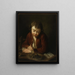 Niño alimentando pollitos - Jean-Baptiste Charpentier — cuadro enmarcado en la pared