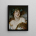 Bacchante - Jean-Baptiste Greuze — cuadro enmarcado en la pared