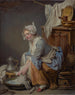 La blanchisseuse - Jean-Baptiste Greuze — vista de la obra
