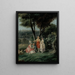 Promenade dans un parc - Jean-Baptiste Hilaire — framed artwork on a wall