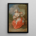 Joven chica cazando pulgas - Jean-Baptiste Lebel — cuadro enmarcado en la pared