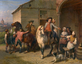 JeanBaptiste Madou - Horsemen at the Inn.webp
