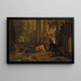 Atalante y Hippomène transformados en leones - Jean-Baptiste Oudry — cuadro enmarcado en la pared