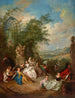 A rustic festival during the grape harvest - Jean-Baptiste Pater — artwork view