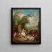 A rustic festival during the grape harvest - Jean-Baptiste Pater — framed artwork on a wall