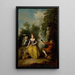 A pastoral concert - Jean-Baptiste Pater — framed artwork on a wall