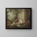 Compañía de baños en un parque - Jean-Baptiste Pater — cuadro enmarcado en la pared