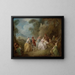 Scene of courtly life in a park - Jean-Baptiste Pater — framed artwork on a wall