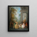 Dancers in a Pavilion - Jean-Baptiste Pater — framed artwork on a wall