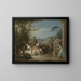 Fiesta galante en un paisaje - Jean-Baptiste Pater — cuadro enmarcado en la pared