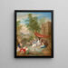 Las bañistas, bañistas en un paisaje - Jean-Baptiste Pater — cuadro enmarcado en la pared