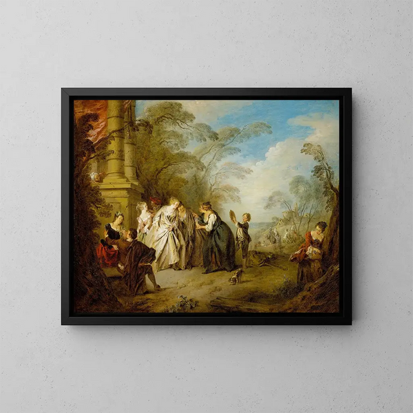 The seer - Jean-Baptiste Pater — framed artwork on a wall