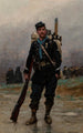 a French infantryman from the Franco-Prussian War - Jean-Baptiste Édouard Detaille — artwork view