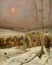Cosaques atacados por la guardia de honor durante la campaña de Rusia de Napoleón - Jean-Baptiste Édouard Detaille — vista de la obra