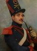 retrato en uniforme de artillería a caballo francesa - Jean-Baptiste Édouard Detaille — vista de la obra