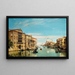 El Gran Canal Venecia - Jean-Baptiste van Moer — cuadro enmarcado en la pared