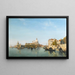 La Punta Della Dogana et Grand Canal Venise - Jean-Baptiste van Moer — framed artwork on a wall