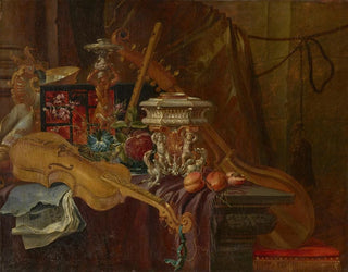JeanBaptiste van Moerkercke - A still life with musical instruments.webp
