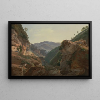 JeanCharles Joseph Rmond - Mountain Landscape with Road to Naples.webp