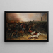 The Marshal of the Empire Louis Nicolas Davout Tomb of the Horse Ordered the Assault of Markgrafneusiedl during the Battle of Wagram - Jean-Charles Langlois — framed artwork on a wall