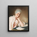 retrato de la señora Jacquet - Jean-Étienne Liotard — cuadro enmarcado en la pared