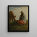 A shepherdess knitting - Jean-François Millet — framed artwork on a wall
