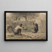First Steps - Jean-François Millet — framed artwork on a wall