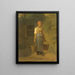 Girl carrying water - Jean-François Millet — framed artwork on a wall