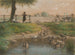 Niños de campesinos en el estanque de gansos - Jean-François Millet — vista de la obra