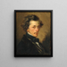 Retrato de hombre anónimo - Jean-François Millet — cuadro enmarcado en la pared