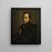 Portrait of Mr. Le Courtois, brother-in-law of the artist - Jean-François Millet — framed artwork on a wall