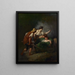 Return from the Fields - Jean-François Millet — framed artwork on a wall