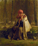Sitting Barge Woman - Jean-François Millet — artwork view